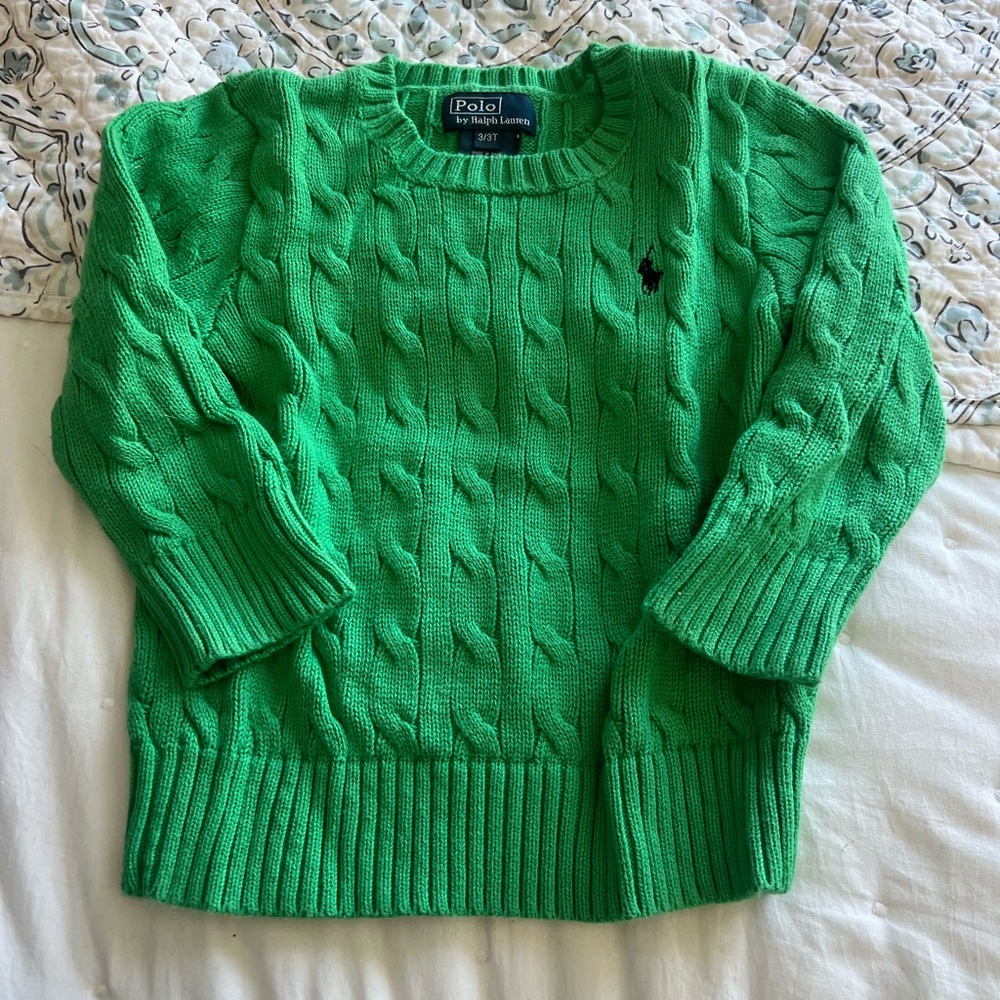 Ralph Lauren Vibrant Green Knit Top - Picture 2 of 4